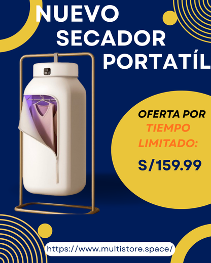 Secador De Ropa Portátil - Ropa seca en cualquier lugar